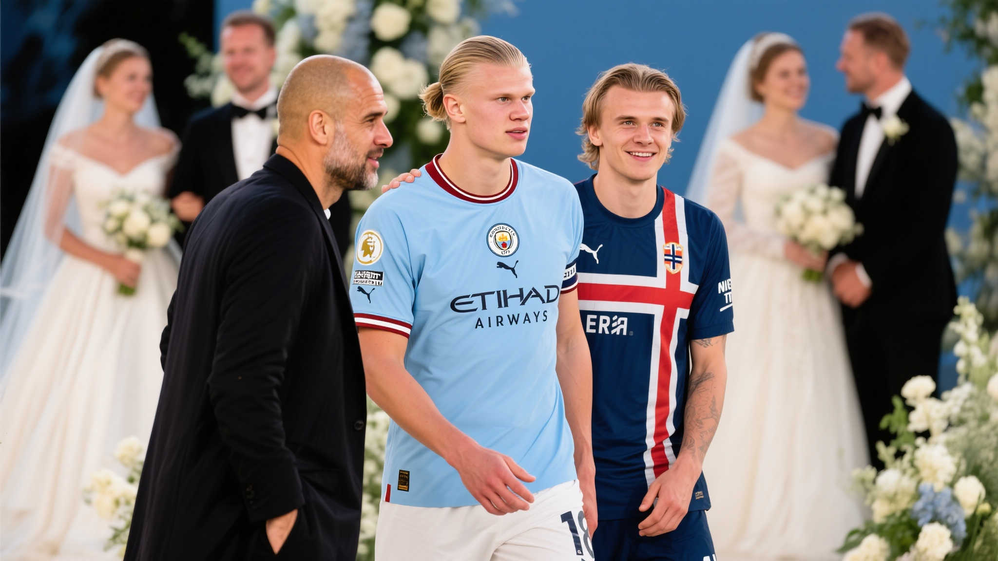 哈兰德缺席厄德高婚礼:未获瓜帅许可成原因 在当代足球界,两位天才球员——哈兰德与厄德高,不仅