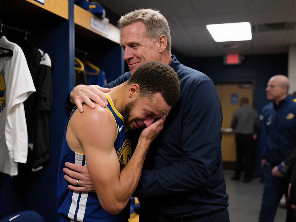 勇士记者:库里更衣室落泪,科尔温暖拥抱安慰 勇士记者:库里更衣室落泪,科尔温暖拥抱安慰